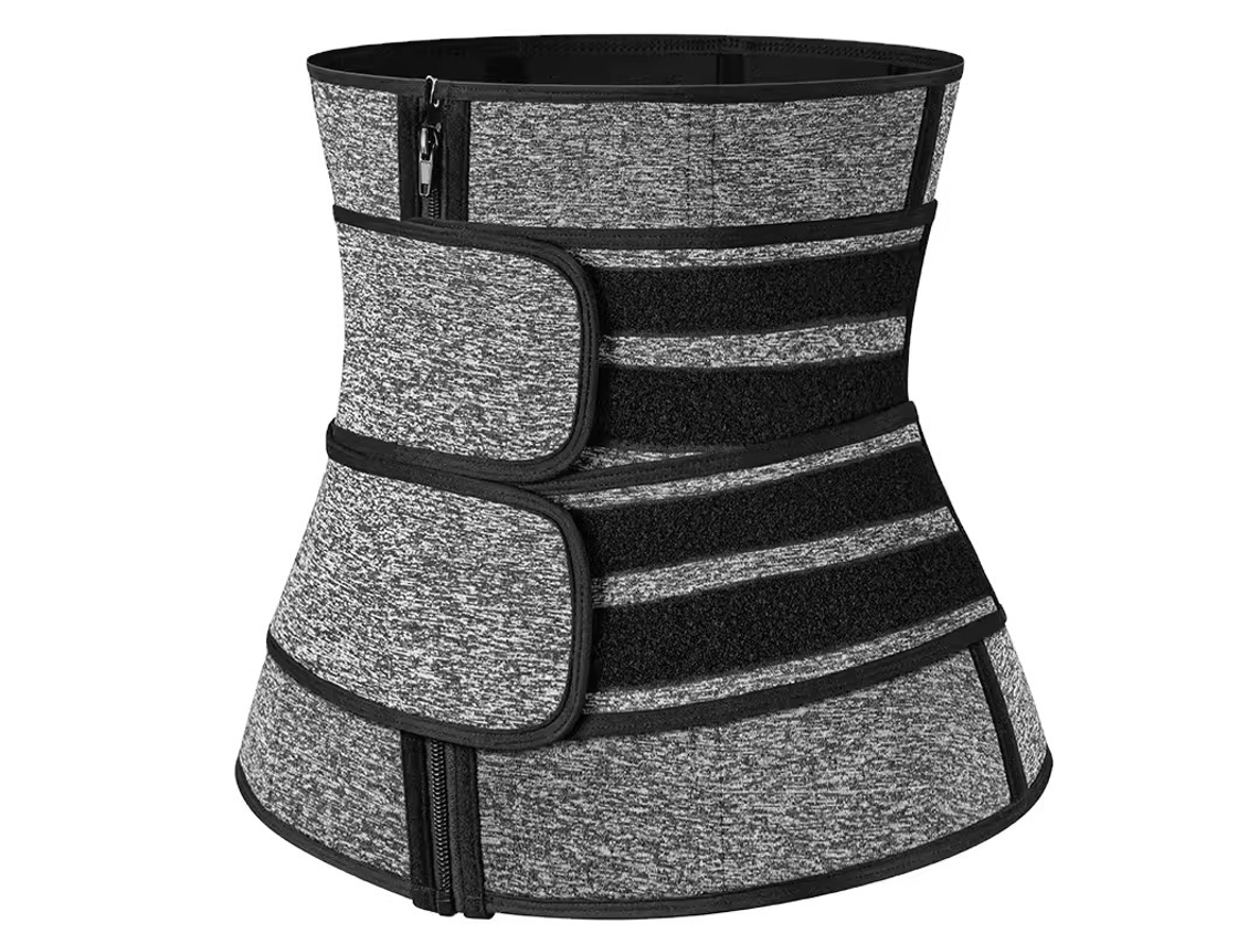 Cinta Lombar Eifson Entrenamiento Sauna Con Doble Compresión Talla S (gris)