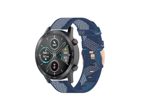 Correa de reloj inteligente para Honor Watch GS 3i Correa de reloj de nailon de 22 mm (azul)