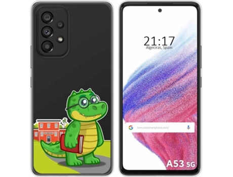 Carcasa para Samsung Galaxy A53 5G TUMUNDOSMARTPHONE Dibujos Transparente Coco Multicolor