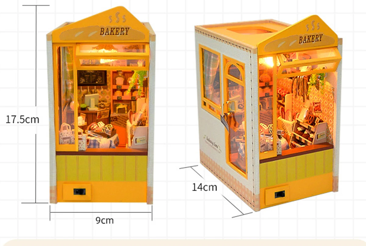 (tl7) Set de casa de muñecas esférica en miniatura para armar, serie Botella de Ensueño - Modelo para armar