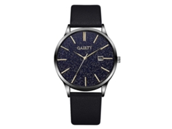 Reloj De Cuarzo Con Correa De Cuero Pu Para Hombres Reloj De Cielo Estrellado Moda Simple