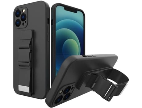 Funda Samsung Galaxy a72 LANYARD Lisa (Negro)