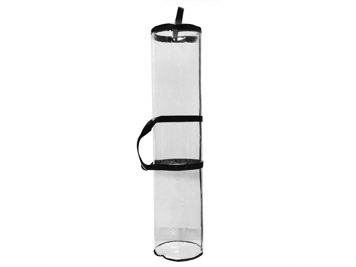 Bolsa De Almacenamiento Para Papel De Regalo De Navidad, Organizador Transparente De Pvc Con Cremallera.