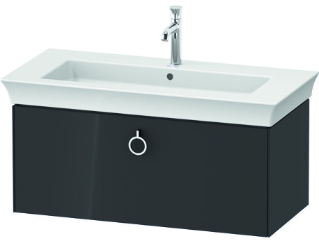 DURAVIT Tulip blanco, mueble de lavabo colgado en la pared, ancho 984 x fondo 458mm, con 1x extraíble, con tirador, WT42520