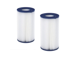 Juego de 2 cartuchos filtrantes para piscina Tipo 3 - 106 mm x 203 mm (altura) - Apto para bomba de filtrado Jilong 3785 l/h
