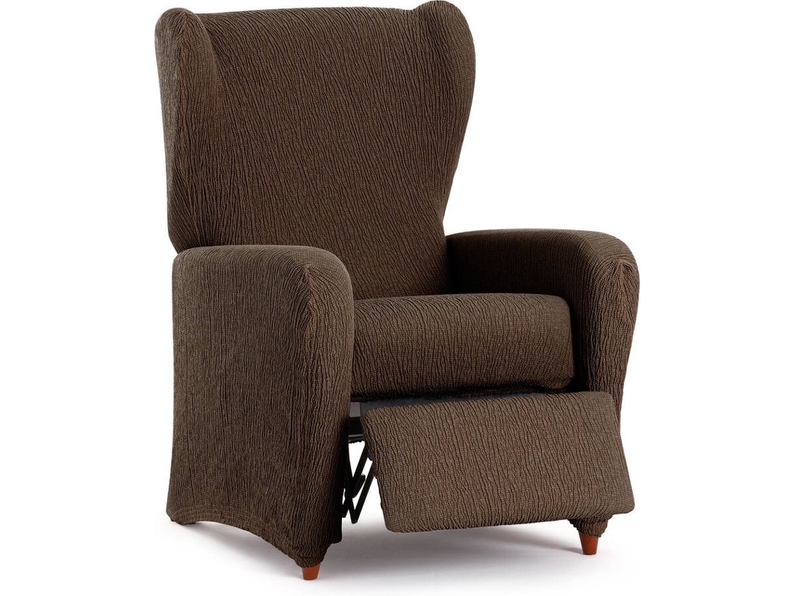 Funda de Sillón Relax EYSA Premium Troya Tejido Elástico (75 x 90 x 100 cm - Poliéster y Algodón - Marrón)