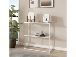 Consola [EN.CASA] (80 x 80 x 26 cm - Acero - Blanco)