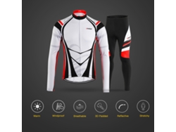 Conjunto De Ropa De Ciclismo De Invierno Para Hombre Con Maillot Y Pantalón Acolchados En 3d, Impermeable Y Aislante.