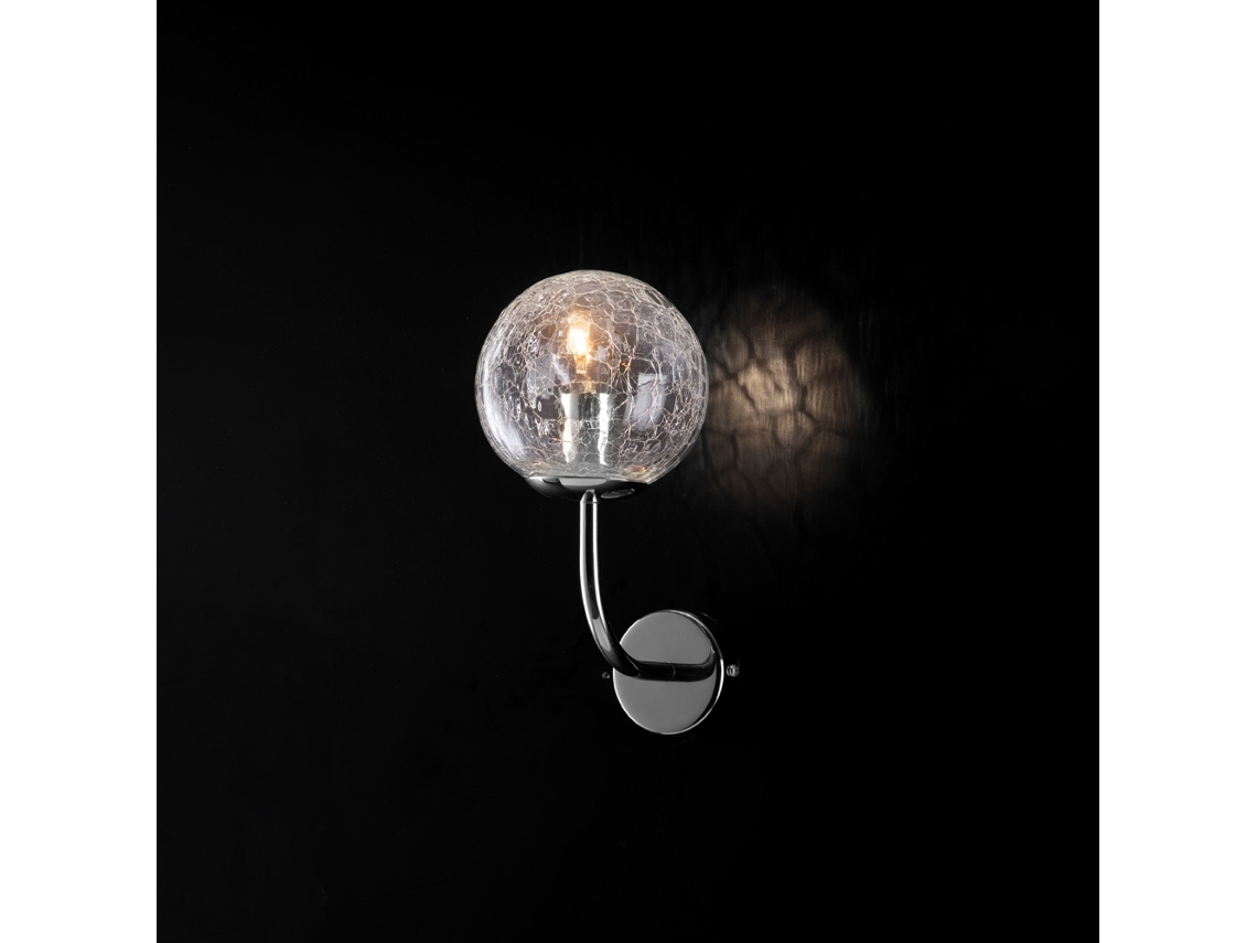 Ikarus - Aplique De Hierro Cromo Brillo 1 Luz .14 - P.20 - Bl213-ap1-cr