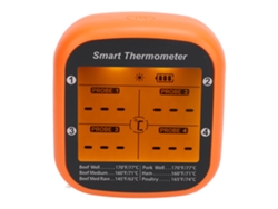 Sonda de temperatura para carne, inteligente, inalámbrica, con Bluetooth, control remoto para parrilla, barbacoa, utensilios de cocina