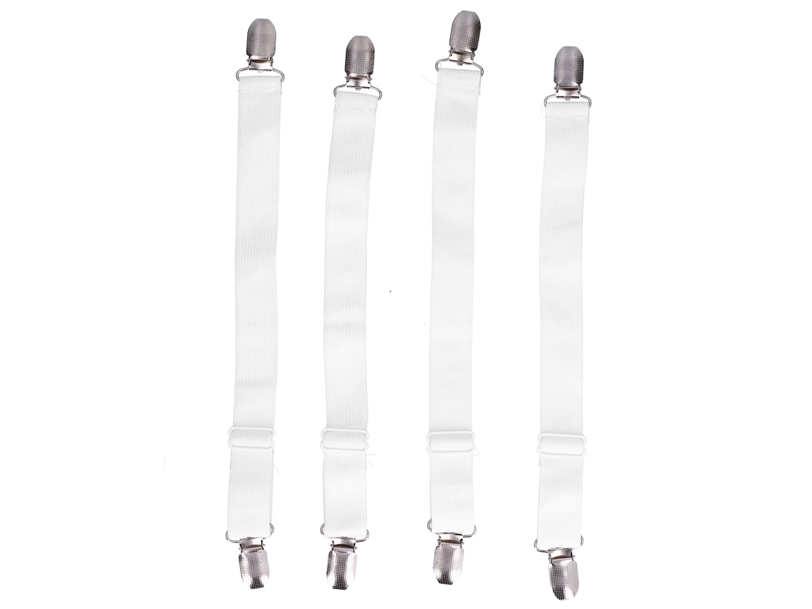 Clips y correas de sujeción para sábanas ajustables