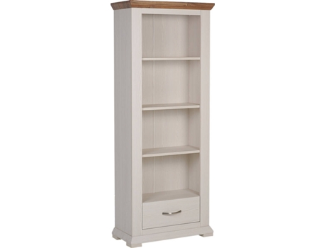 Estantería beige crema/madera oscura 179 cm BELIANI Kingston