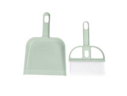 Juego de mini escoba y tamiz de mesa Baok, verde, 2 piezas