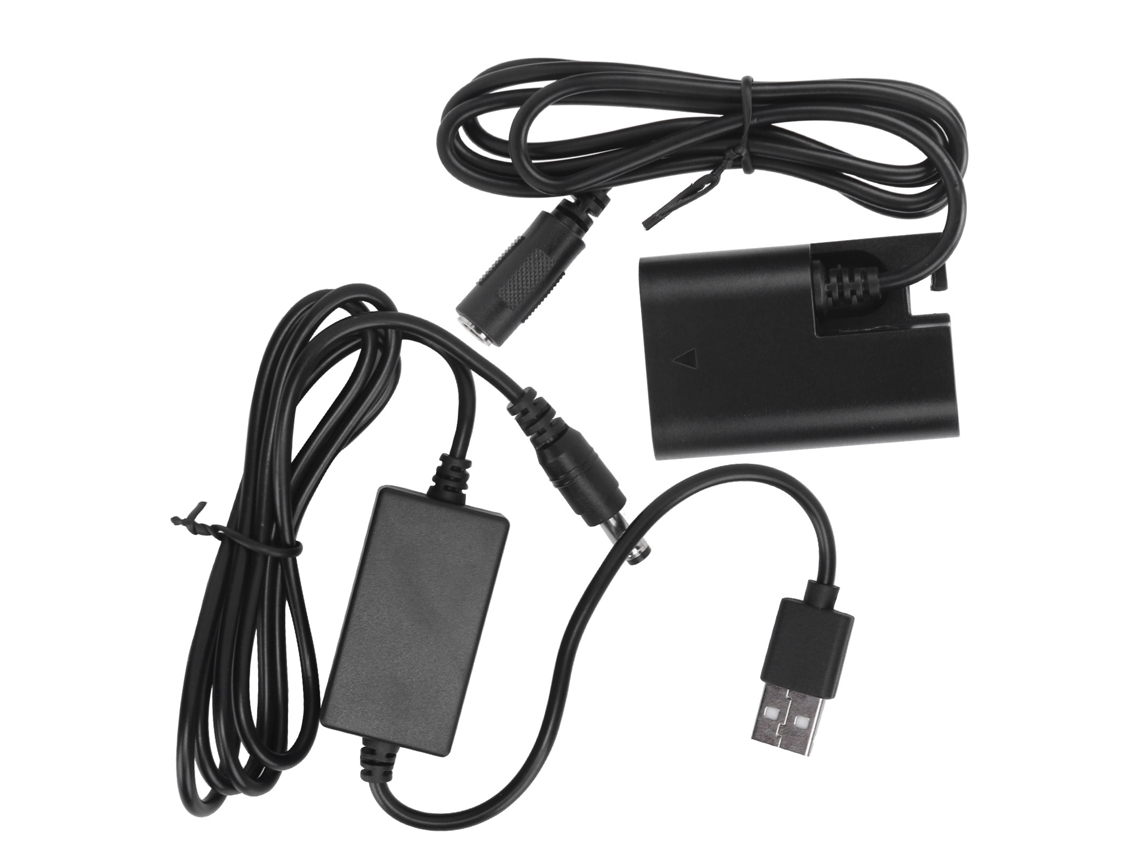 Adaptador De Batería Falsa Lp-e6 Con Cable Usb Para Canon 5d2 5d3 5d4 6d 6d2