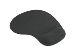 Alfombrilla De Ratón Negra Antideslizante Con Reposamuñecas De Gel Para Portátiles Y Ordenadores De Sobremesa.