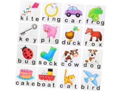 Rompecabezas De Letras Para Niños Y Niñas, Tarjetas De Palabras, Juego Para Aprender Inglés
