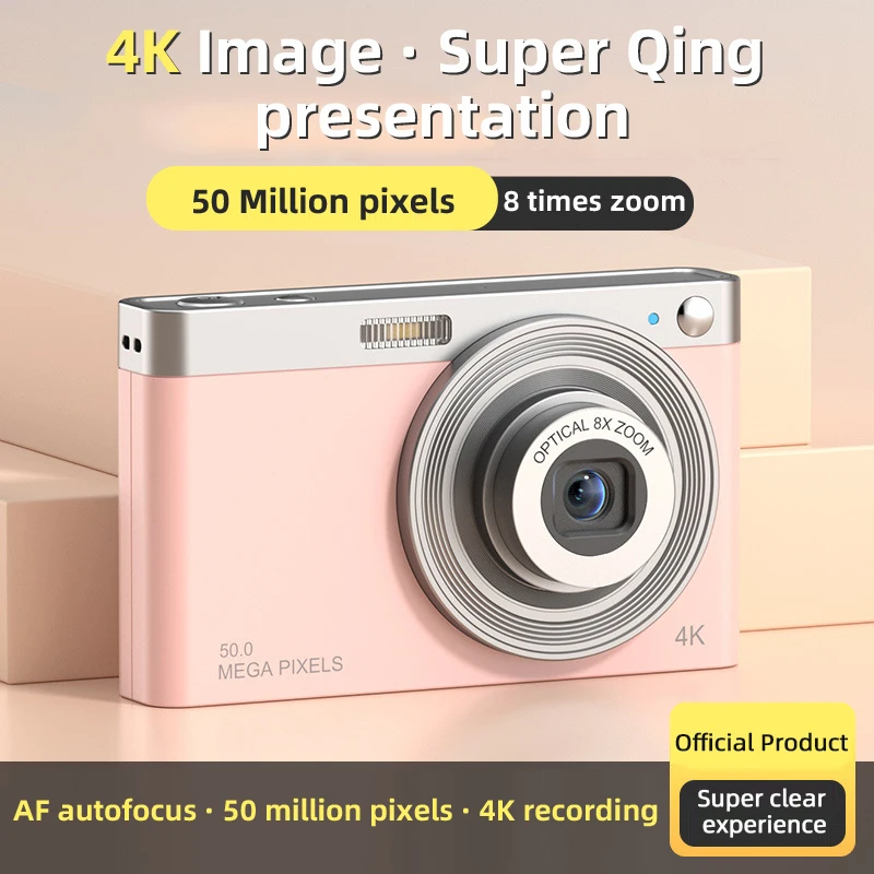 (Solo en la versión con cámara rosa) Cámara básica de 50 megapíxeles con lente de zoom y resolución 4K de ultra alta definición.