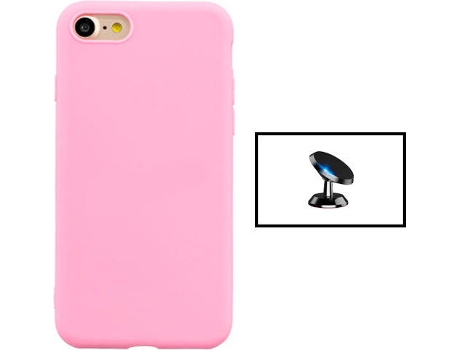 Kit Carcasa + Soporte Magnético iPhone SE 2022 G4M Rosa