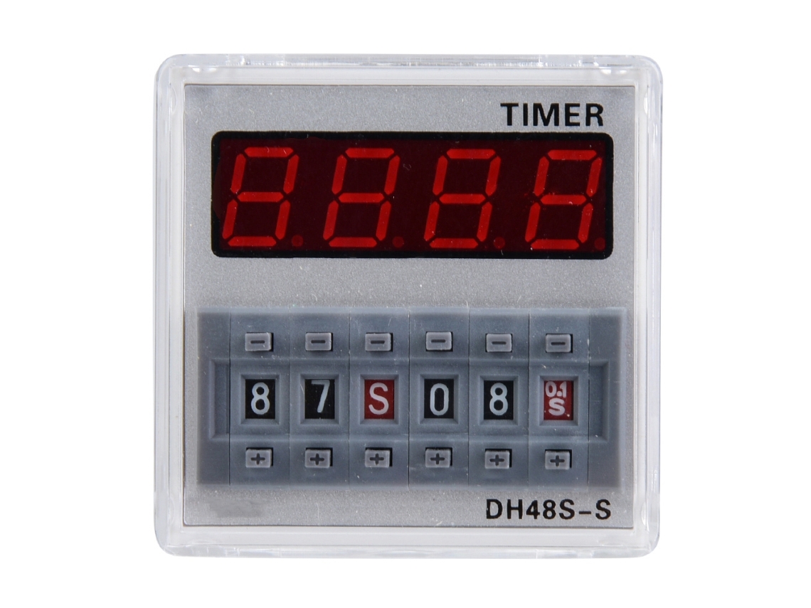 Veloriskku-relé Temporizador Programável Dh48s S-2z Led 0.1s-99h 8 Pinos 220v Ac