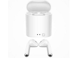 Auriculares Bluetooth True Wireless KLACK I7-MINI (In Ear - Micrófono - Blanco)
