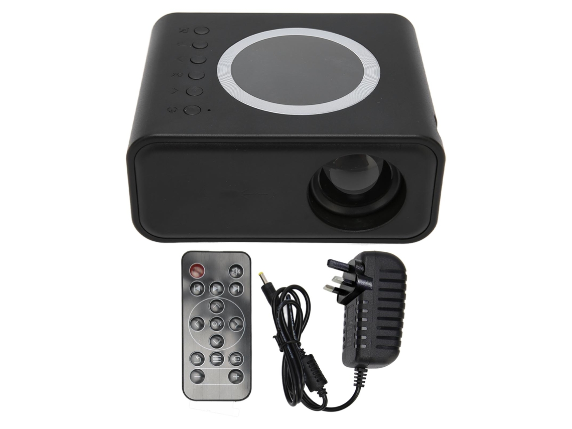 Miniproyector Portátil 1080p Led Para Cine En Casa Y Exteriores, Altavoz Abs, 4ω, 2w, Enchufe Británico.