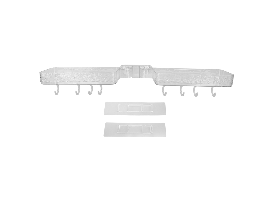 Estante de fregadero plegable resistente al agua para baño y cocina.