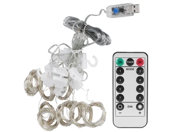 Rebe-cortina De Luces Usb De Cobre 3x3 M Con Control Remoto Para Decoración Navideña Hogar