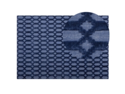Alfombra de pelo corto BELIANI Cizre de Viscosa Azul 160x230