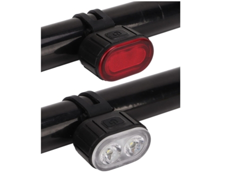 Juego de luces para bicicleta, luces delanteras y traseras para bicicleta, luces de ciclo impermeables IP65, luz trasera para faro de bicicleta IPX...