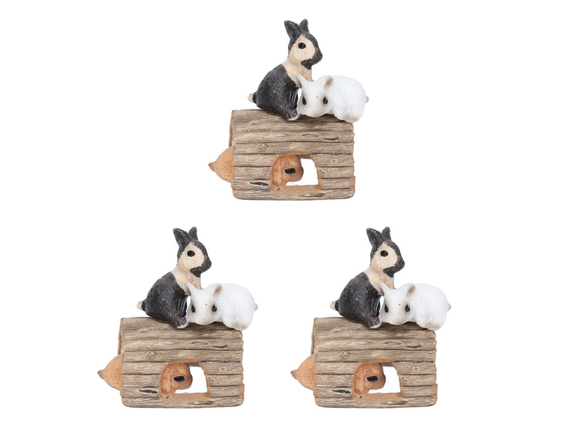 Conjunto De Modelos De Animales Salvajes Simulados Conejo Juguete Plástico Para Niños Regalo De Fiesta Proyecto Escolar 3d