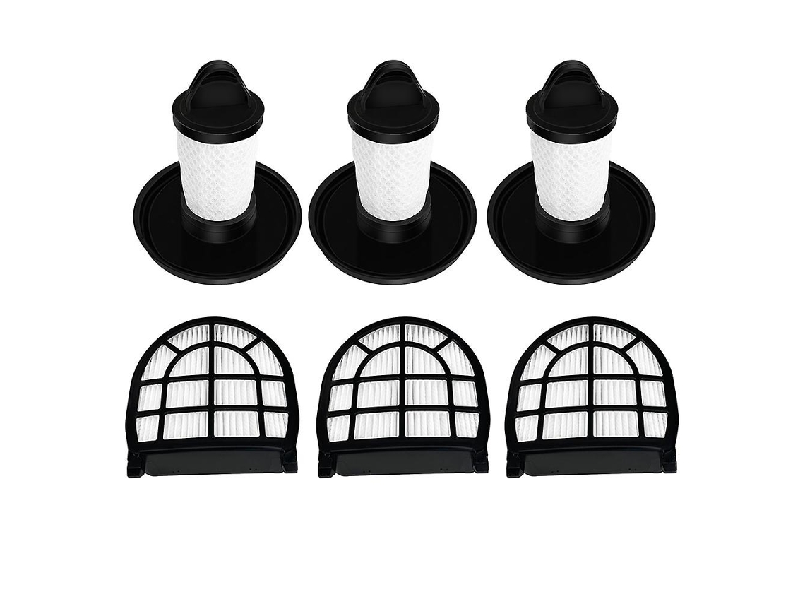 6pcs filtro hepa para tubarão lz600 lz601 lz602 lz602c aspirador de pó