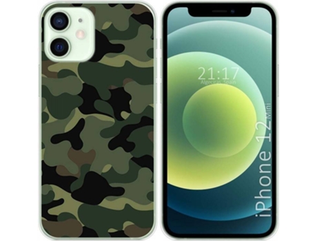 Carcasa iPhone 12 Mini (5.4) TUMUNDOSMARTPHONE Camuflaje Multicolor