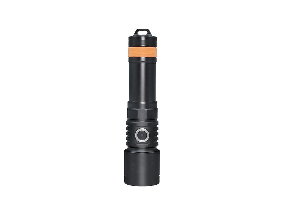 Linterna de buceo Yizhood de 3000 lúmenes, haz estrecho de 6 grados, IP68, indicador de batería, color negro nocturno