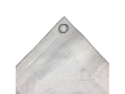 Lona de cobertura blanca de 6 x 12 m, 72 m², impermeable, resistente al desgarro y a los rayos UV, Boni Shop