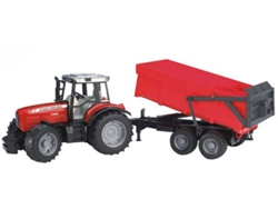 Tractor de Jugar BRUDER Massey Ferguson 7480 con acoplado (Edad Mínima: 3 - Transportes)