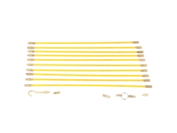 Kit De Varillas De Fibra De Vidrio De 4 Mm Para El Tendido De Cables Eléctricos (10 Unidades)