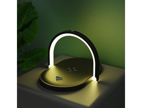 3 In 1 Wireless Charger Led Night Light Touch Control Bedside Table Lamp Phone Holder