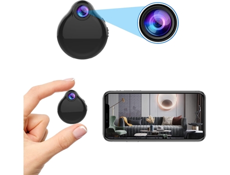 Cámara espía Mini cámara WiFi oculta HD 1080P con visión nocturna y detección de movimiento GELLDG