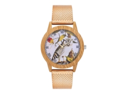 Reloj De Pulsera Unisex Zhoulianfa Casual Quartz, Estilo Moderno, Oro Rosa.