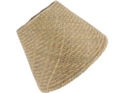 Lámpara de mesa vintage de bambú con tonos cálidos, para salón.