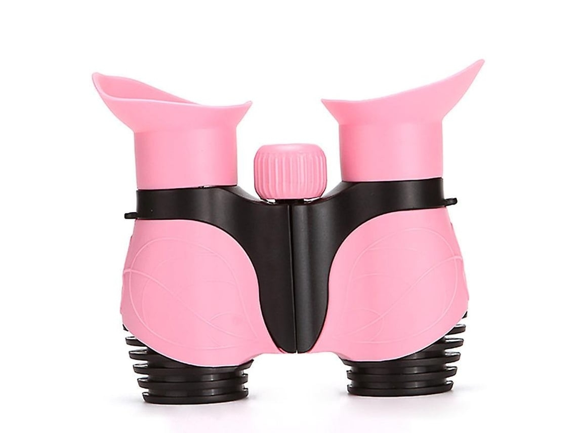 Binoculares Chennnls para niños, telescopio ajustable e impermeable para observación de aves y senderismo, color rosa