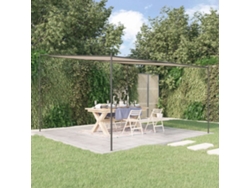 Cenador 4x4 m 180 g/m² Tejido y acero beige Dkd Home Decor
