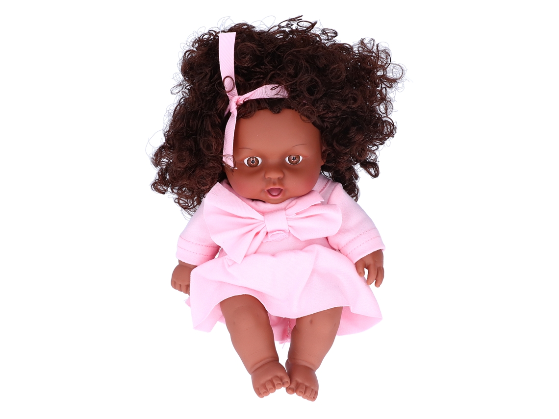Dan26-muñeca Bebé Africana Realista 25cm Juguete Niña Regalo Cumpleaños Niños Toddler Q8-055c