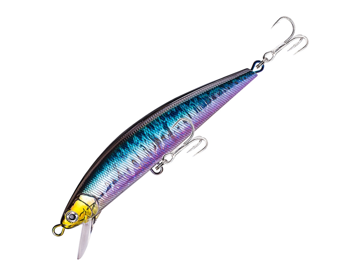 Señuelos Falsos De Pesca Con 2 Anzuelos Triples Lure Biónico Sumergible Simulación De Bait Ojos 3d Plástico