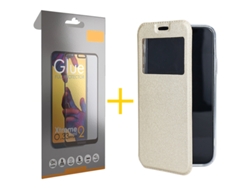 Pack 1 X Película de Vidrio Templado Full Funda GANDY por Samsung Galaxy S23 Flip Cover GANDY Oro GANDY