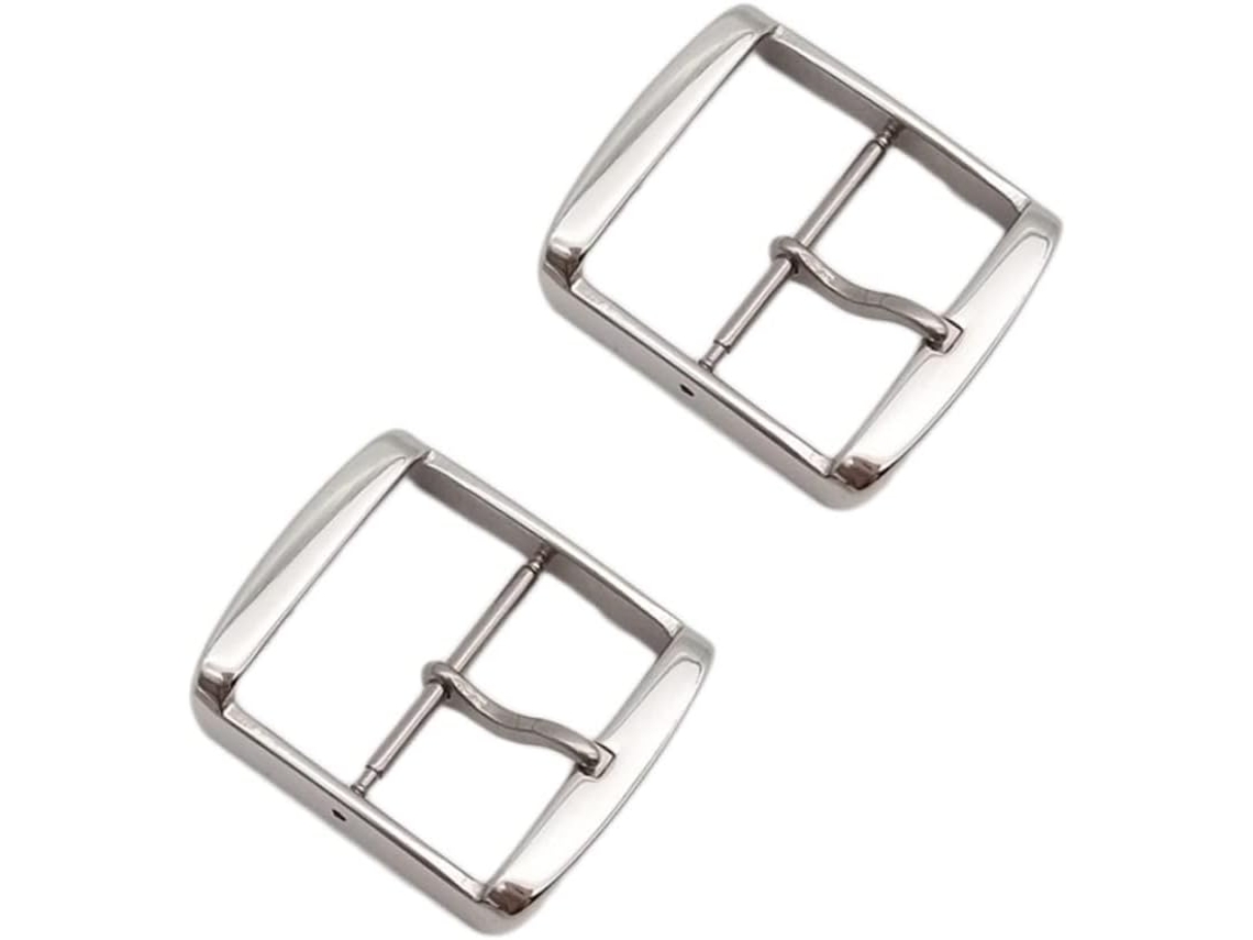 2piezas Correa Acero Inoxidable Cierre Reloj Hebillas Pasador Hombre Mujer