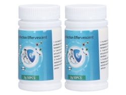 2 pastillas efervescentes cloradas para purificar el agua de la piscina y el baño