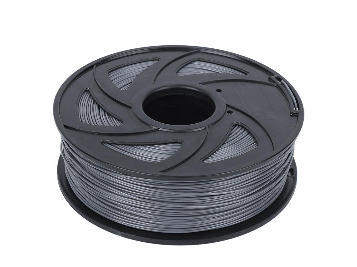 Hilo de filamento PLA 1 kg 1,75 mm Gris | Sin marca
