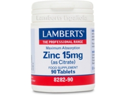 Complemento Alimentar LAMBERTS Zinc 15 Mg 90 Tabs (Cherry, Uva - 90 Comprimidos)