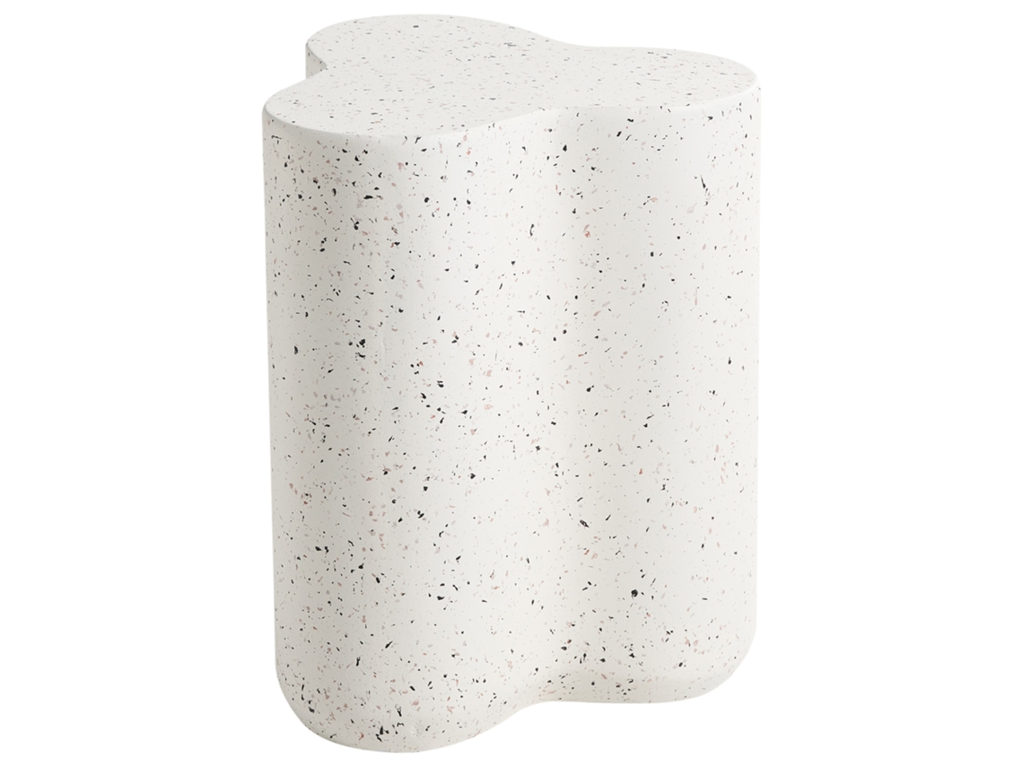 Mesa De Apoio Beliani Tellaro De Óxido De Magnésio Branco 37x32x46